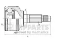 Kloub hnacho hdele, sada NIPPARTS / BLUE PRINT ‐ NI J2824139