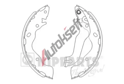 NIPPARTS / BLUE PRINT Sada brzdovch elist NI J3500525, J3500525