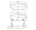 Sada brzdovch destiek NIPPARTS / BLUE PRINT ‐ NI J3601048