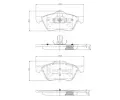 NIPPARTS / BLUE PRINT Sada brzdových destiček - kotoučová brzda ‐ NI J3601082  NIPPARTS / BLUE PRINT Sada brzdových destiček - kotoučová brzda ‐ NI J3601082