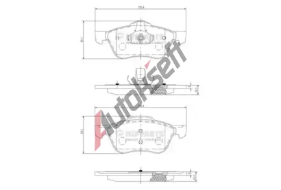 NIPPARTS / BLUE PRINT Sada brzdových destiček - kotoučová brzda NI J3601082, J3601082  NIPPARTS / BLUE PRINT Sada brzdových destiček - kotoučová brzda NI J3601082, J3601082