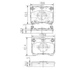 Sada brzdovch destiek NIPPARTS / BLUE PRINT ‐ NI J3603032