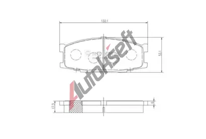 NIPPARTS / BLUE PRINT Sada brzdových destiček - kotoučová brzda NI J3605045, J3605045 NIPPARTS / BLUE PRINT Sada brzdových destiček - kotoučová brzda NI J3605045, J3605045