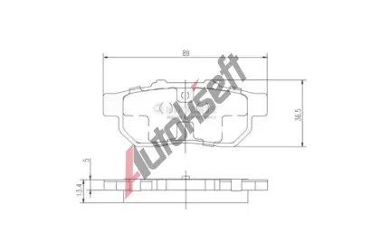 NIPPARTS / BLUE PRINT Sada brzdov�ch desti�ek - kotou�ov� brzda NI J3614007, J3614007