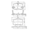 Sada brzdovch destiek NIPPARTS / BLUE PRINT ‐ NI J3614008