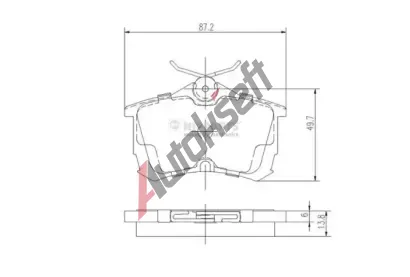 NIPPARTS / BLUE PRINT Sada brzdových destiček - kotoučová brzda NI J3614015, J3614015 NIPPARTS / BLUE PRINT Sada brzdových destiček - kotoučová brzda NI J3614015, J3614015