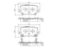 Sada brzdov�ch desti�ek&nbsp;NIPPARTS / BLUE PRINT&nbsp;&dash;&nbsp;NI J3614018