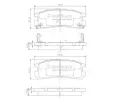 Sada brzdov�ch desti�ek&nbsp;NIPPARTS / BLUE PRINT&nbsp;&dash;&nbsp;NI J3615003