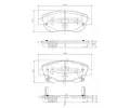 Sada brzdov�ch desti�ek&nbsp;NIPPARTS / BLUE PRINT&nbsp;&dash;&nbsp;NI N3602135