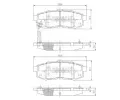 NIPPARTS / BLUE PRINT Sada brzdových destiček - kotoučová brzda ‐ NI N3613023  NIPPARTS / BLUE PRINT Sada brzdových destiček - kotoučová brzda ‐ NI N3613023