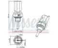 NISSENS Senzor teploty chladic kapaliny ** FIRST FIT ** NIS 207004, 207004