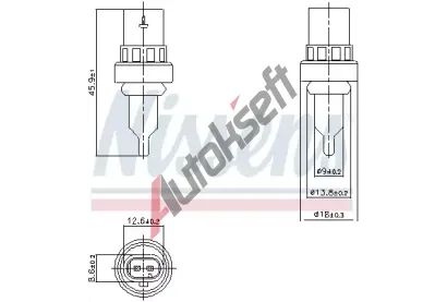 NISSENS Senzor teploty chladic kapaliny ** FIRST FIT ** NIS 207011, 207011