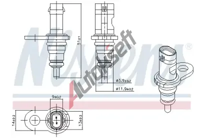 NISSENS Senzor teploty chladic kapaliny ** FIRST FIT ** NIS 207067, 207067