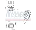 NISSENS Senzor teploty chladic kapaliny ** FIRST FIT ** NIS 207076, 207076