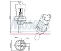 NISSENS Senzor teploty chladic kapaliny ** FIRST FIT ** NIS 207080, 207080