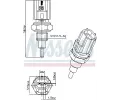 NISSENS Senzor teploty chladic kapaliny ** FIRST FIT ** NIS 207098, 207098
