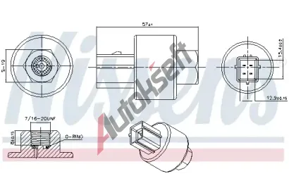 NISSENS Tlakov vypna klimatizace ** FIRST FIT ** NIS 301020, 301020