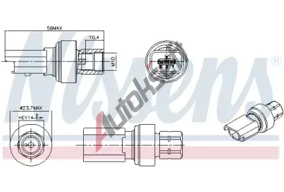 NISSENS Tlakov vypna klimatizace NIS 301136, 301136