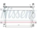 NISSENS Chladi vody NIS 60234A, 60234A