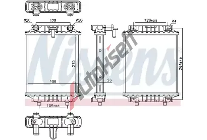 NISSENS Chladi vody NIS 60372, 60372