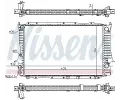 NISSENS Chladi - chlazen motoru NIS 60457, 60457