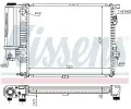 NISSENS Chladi - chlazen motoru NIS 60607A, 60607A