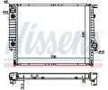 NISSENS Chladi vody NIS 60618A, 60618A