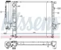 NISSENS Chladi - chlazen motoru NIS 60623A, 60623A
