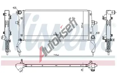 NISSENS Chladi vody NIS 606261, 606261