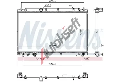 NISSENS Chladi vody NIS 606298, 606298