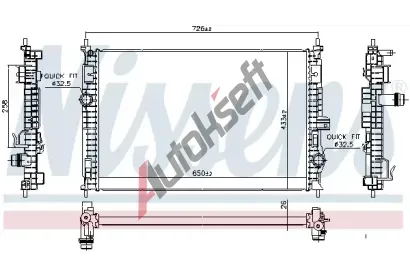 NISSENS Chladi vody NIS 606342, 606342