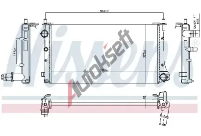 NISSENS Chladi vody NIS 606345, 606345
