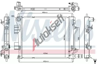 NISSENS Chladi vody NIS 606399, 606399