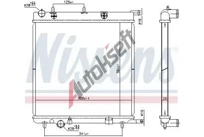 NISSENS Chladi vody NIS 606400, 606400