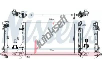 NISSENS Chladi vody NIS 606411, 606411