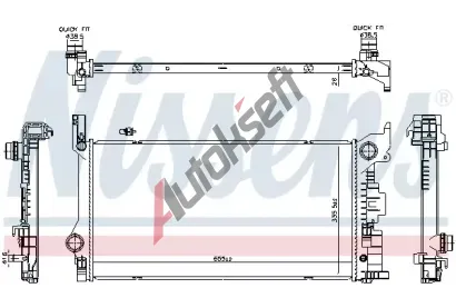 NISSENS Chladi vody NIS 606565, 606565