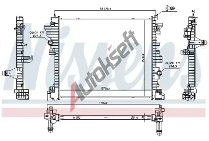 NISSENS Chladi vody NIS 606568, 606568