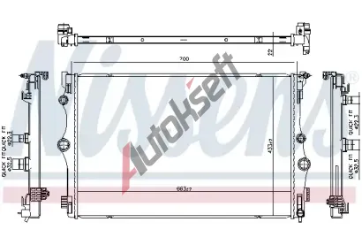 NISSENS Chladi vody ** FIRST FIT ** NIS 606815, 606815