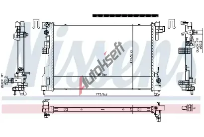 NISSENS Chladi� vody NIS 606869, 606869