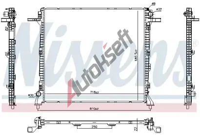 NISSENS Chladi vody NIS 606982, 606982