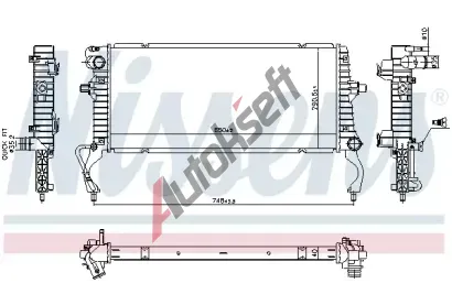 NISSENS Chladi vody NIS 607023, 607023