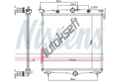 NISSENS Chladi vody NIS 607031, 607031