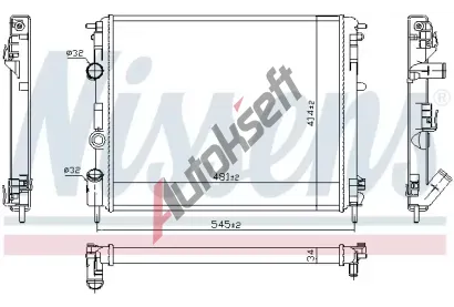 NISSENS Chladi� vody NIS 607126, 607126