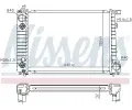 NISSENS Chladi vody NIS 60796A, 60796A