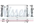 NISSENS Chladič vody NIS 61040, 61040