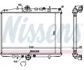 NISSENS Chladi vody NIS 61295A, 61295A