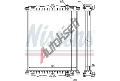 NISSENS Chladi vody NIS 614430, 614430
