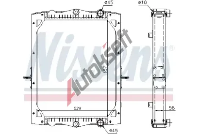 NISSENS Chladi vody NIS 61443A, 61443A