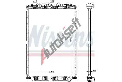 NISSENS Chladi vody NIS 614470, 614470