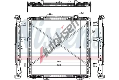 NISSENS Chladi vody NIS 61449, 61449